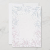 botanisch geslacht onthult baby shower uitnodiging (Achterkant)