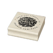  Botanisch gezicht aangepast van de bibliotheek va Rubberstempel (Stempel)