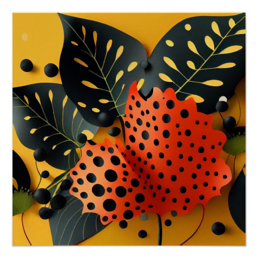 Botanisch glanzend Poster (Voorkant)