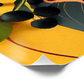 Botanisch glanzend Poster (Hoek)