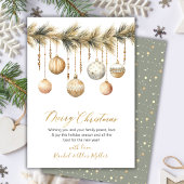 Botanisch Glas Ornament Niet Foto Vrolijk Kerstfee Feestdagenkaart