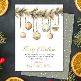 Botanisch Glas Ornament Niet Foto Vrolijk Kerstfee Feestdagenkaart