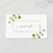 Botanisch Goud Groen Bruiloft Meer info Informatiekaartje (Voorkant)