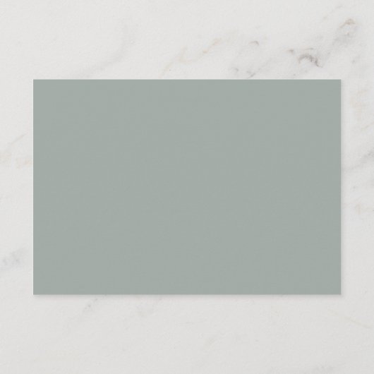 Botanisch Goud Groen Bruiloft Receptie Informatiekaartje (Achterkant)