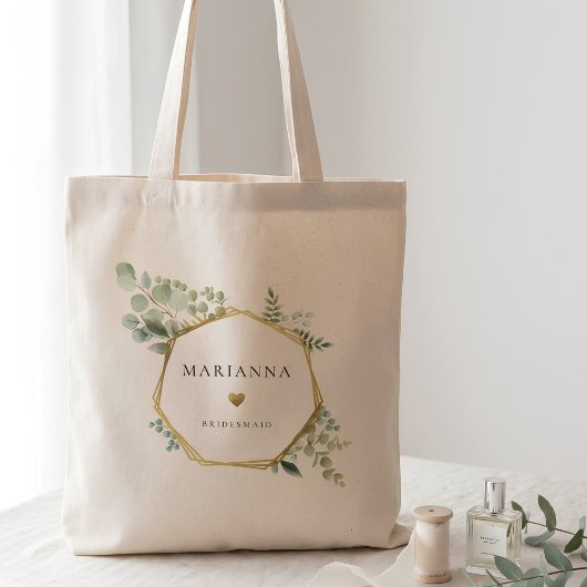 Botanisch Gouden Bruidsmeisje Tote Bag