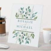 Botanisch groen Aangepaste naam Reclamebord Met Voetstuk (Insitu)