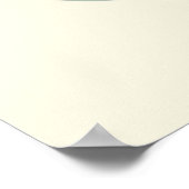Botanisch groen abstract geometrisch poster (Hoek)