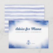 Botanisch groen Baby shower Advies Kaarten (Voorkant / Achterkant)