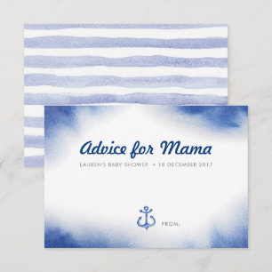 Botanisch groen Baby shower Advies Kaarten
