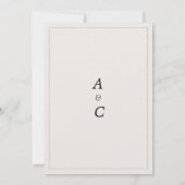 Botanisch groen blad bloemen rustiek Save the Date Kaart (Achterkant)