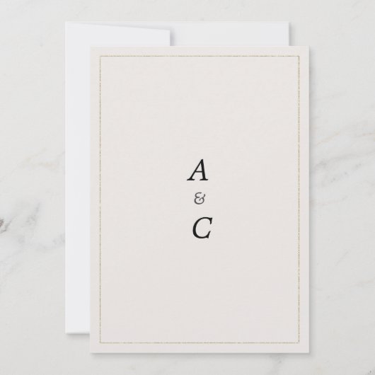 Botanisch groen blad bloemen rustiek Save the Date Kaart (Achterkant)