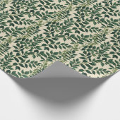 Botanisch groen blad cadeaupapier (Hoek)