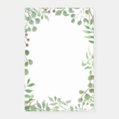Botanisch groen | Bladbladeren Post-it® Notes (Voorkant)