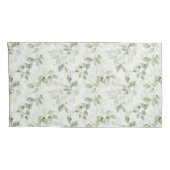 Botanisch groen bladpatroon kussensloop (Achterkant-Rechts)