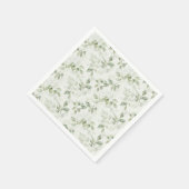 Botanisch groen bladpatroon servet (Hoek)