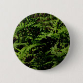 Botanisch groen bos vloer varens ronde button 5,7 cm (Voorkant)