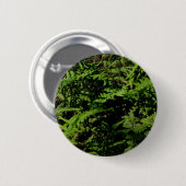 Botanisch groen bos vloer varens ronde button 5,7 cm (Voorkant /achterkant)