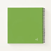 Botanisch Groen Gepersonaliseerde Reflecties Dagbo Notitieboek (Achterkant)