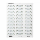 Botanisch groen goud retouradres etiket (Full Sheet)
