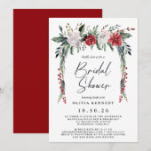 Botanisch groen kerstVrijgezellenfeest Kaart (Voorkant / Achterkant)