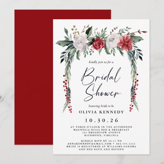 Botanisch groen kerstVrijgezellenfeest Kaart (Voorkant / Achterkant)