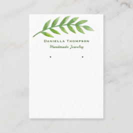 Botanisch groen laat juwelen oorscherm achter visitekaartje