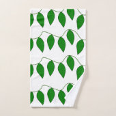 Botanisch groen laat Natuur groen patroon achter Bad Handdoek (Handdoek)