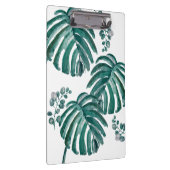 Botanisch groen leder Tropisch schilderen Klembord (Rechts)