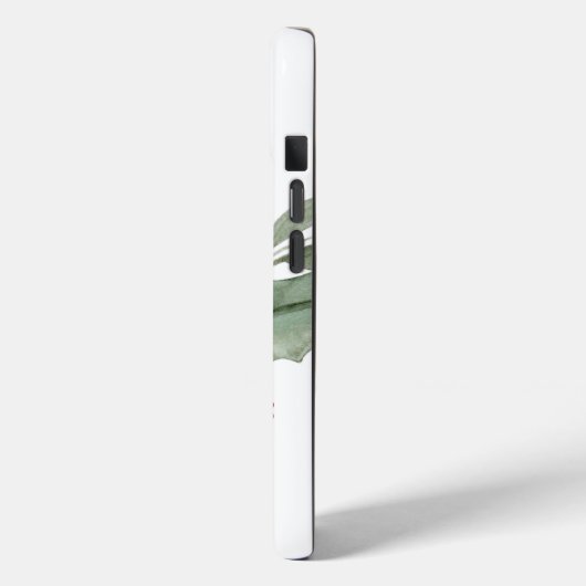 Botanisch groen met bessen gepersonaliseerd Case-Mate iPhone case (Achterkant / Links)