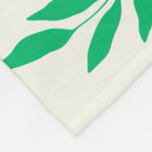 Botanisch groen Plant verlaat patroonpatroon Fleece Deken (Hoek)