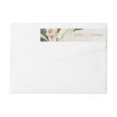 Botanisch groen  rustiek bruiloft monogram (Achterkant)