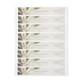 Botanisch groen  rustiek bruiloft monogram (Vel)