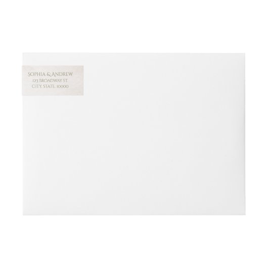 Botanisch groen  rustiek bruiloft monogram (Voorkant)