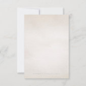 Botanisch groen  rustiek bruiloft RSVP (Achterkant)