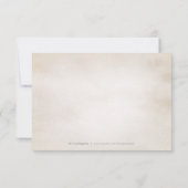 Botanisch groen  rustiek dank u bedankkaart (Achterkant)