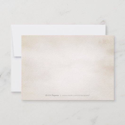 Botanisch groen  rustiek dank u bedankkaart (Achterkant)