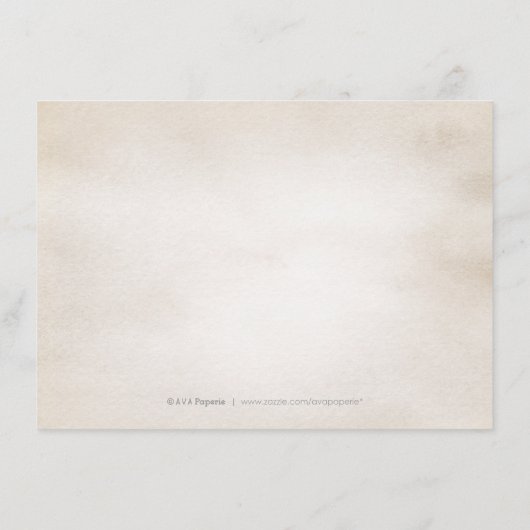 Botanisch groen rustieke accommodatie informatiekaartje (Achterkant)