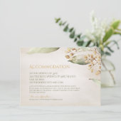 Botanisch groen rustieke accommodatie informatiekaartje (Staand voorkant)