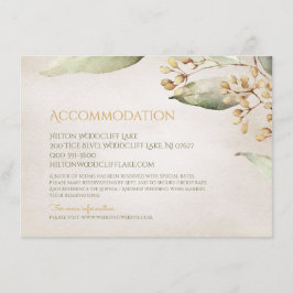 Botanisch groen  rustieke accommodatie informatiekaartje