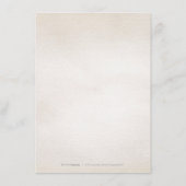 Botanisch groen rustieke detailkaart informatiekaartje (Achterkant)