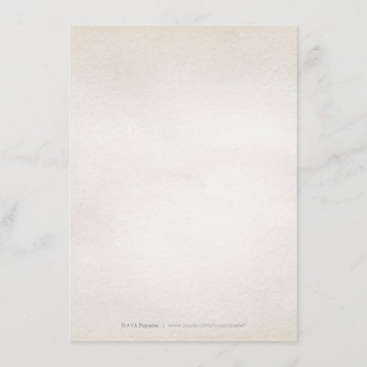 Botanisch groen rustieke detailkaart informatiekaartje (Achterkant)