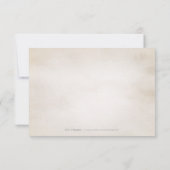 Botanisch groen rustieke ontvangstkaart RSVP kaartje (Achterkant)