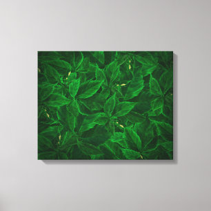 Botanisch groen schilderij Stretched Canvas Print