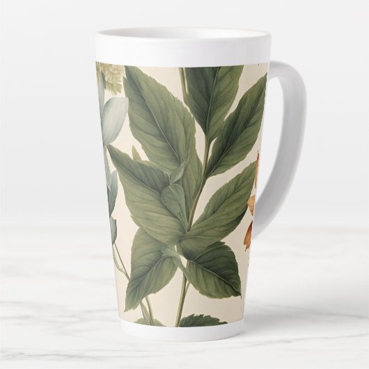 Botanisch groot Latte Mok (Rechterhoek)