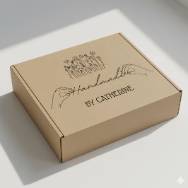 Botanisch Handgemaakt door (naam naar keuze), Groo Rubberstempel