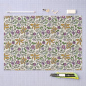 Botanisch handgetekend bloempatroon tissuepapier (Craft)