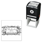 Botanisch handgetekend frame handgemaakt met liefd  zelfinktende stempel (In situ)