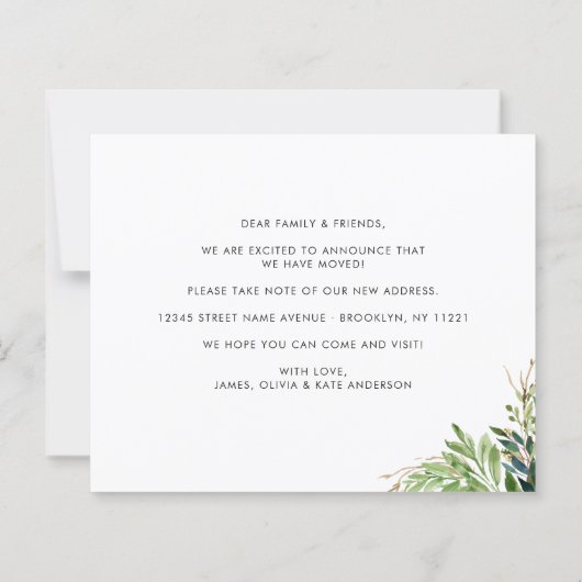 Botanisch hebben we de nieuwe 'Home Moving'-aankon (Achterkant)