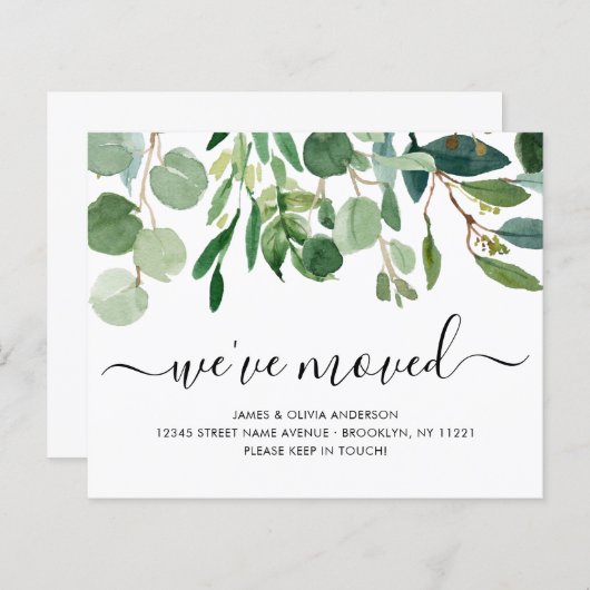 Botanisch hebben we de nieuwe 'Home Moving'-aankon (Voorkant / Achterkant)