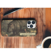  Botanisch Hippo, aanpasbaar iPhone Hoesje